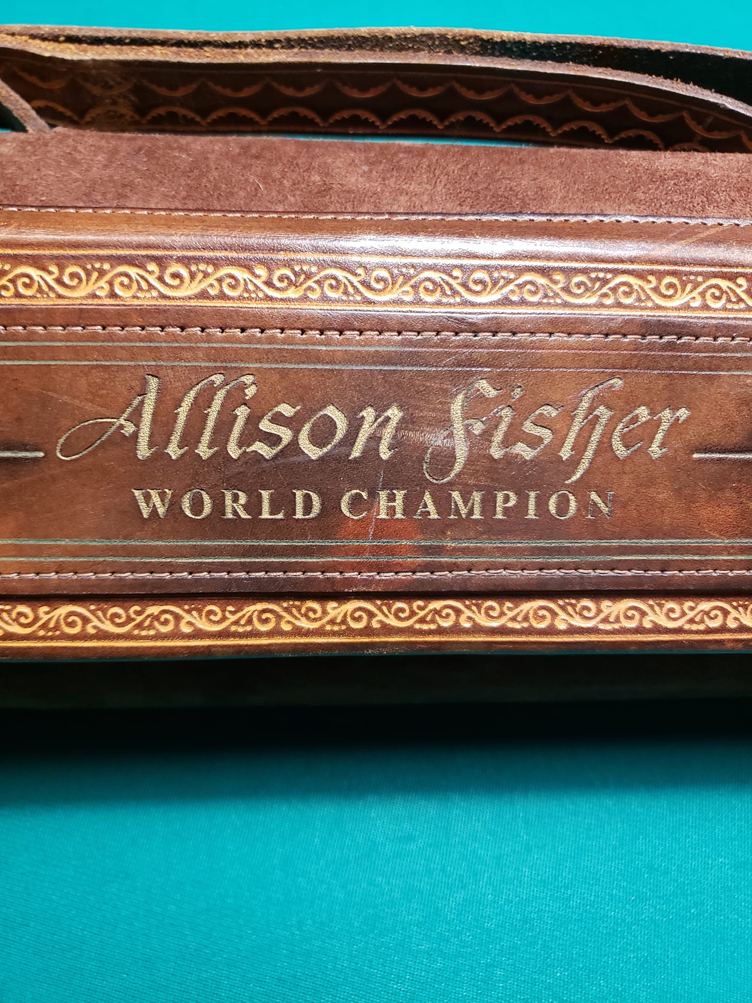 Allison Fisher’s Actual Case SOLD! Crossroad Cues