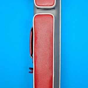 Castillo 3x5 Gray/Red Pebbled Leather - SOLD!