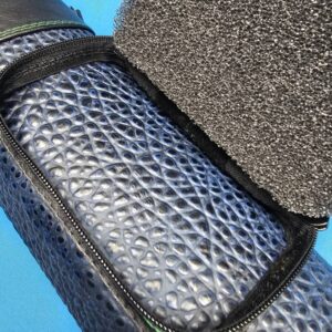 Whitten 3×6 Case - Navy/Spicy Brown w/ Double Green Stitching (#3) - Image 12