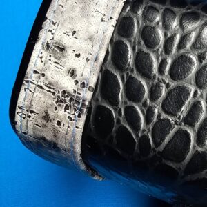Whitten 4×8 Black/Drift Norman w/ Double Blue & Silver Stitching - Image 15
