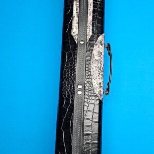 Whitten 4×8 Black/Drift Norman w/ Double Blue & Silver Stitching - Image 3