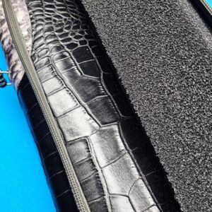 Whitten 4×8 Black/Drift Norman w/ Double Blue & Silver Stitching - Image 4