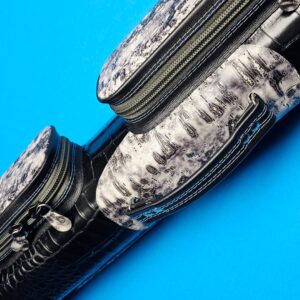 Whitten 4×8 Black/Drift Norman w/ Double Blue & Silver Stitching - Image 5