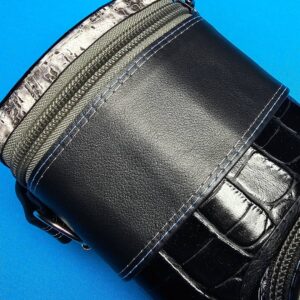 Whitten 4×8 Black/Drift Norman w/ Double Blue & Silver Stitching - Image 6