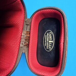 Castillo 3×5 Black Leather & Cognac Zip Top Case - Image 10