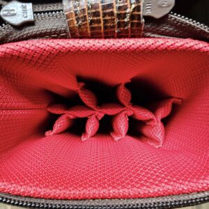 Castillo 3×5 Black Leather & Cognac Zip Top Case - Image 12