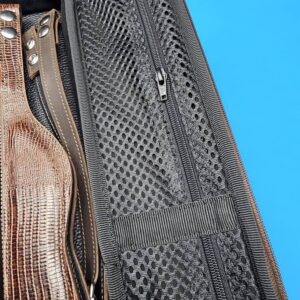 Castillo 3×5 Black Leather & Cognac Zip Top Case - Image 16