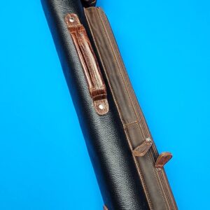 Castillo 3×5 Black Leather & Cognac Zip Top Case - Image 2