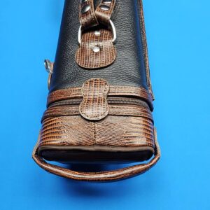 Castillo 3×5 Black Leather & Cognac Zip Top Case - Image 21