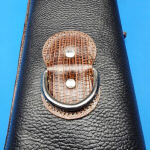 Castillo 3×5 Black Leather & Cognac Zip Top Case - Image 26