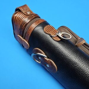 Castillo 3×5 Black Leather & Cognac Zip Top Case - Image 33