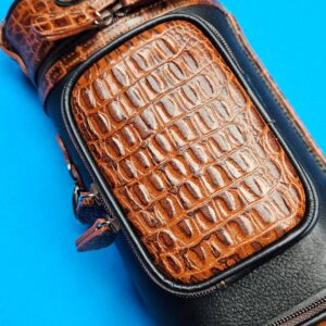 Castillo 4×8 Premium Black Leather & Cognac - Image 1