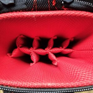 Castillo 3×5 Black Nylon Duro Case w/ Red Stitching - Image 3