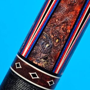 Owen Black Ash Burl Custom Cue - Image 4