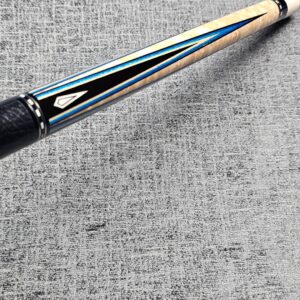 Ariel Carmeli Double Blue Veneers Custom Cue - Image 34