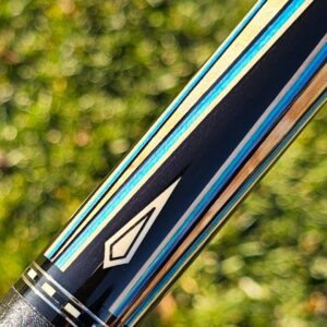Ariel Carmeli Double Blue Veneers Custom Cue - Image 49