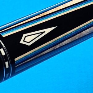 Ariel Carmeli Double Blue Veneers Custom Cue - Image 59
