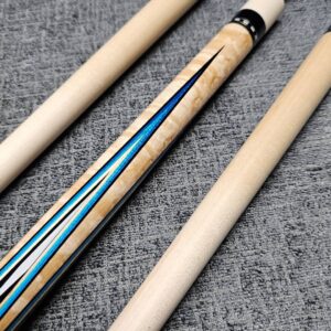 Ariel Carmeli Double Blue Veneers Custom Cue - Image 61
