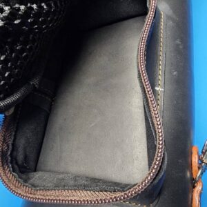 Castillo 3×5 Zip Top Black Leather/Cognac Embossed Gator - Image 10