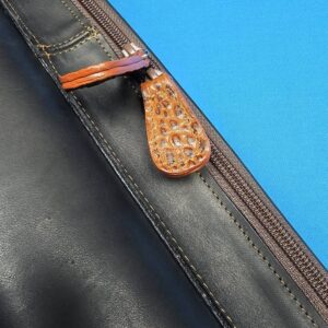 Castillo 3×5 Zip Top Black Leather/Cognac Embossed Gator - Image 19