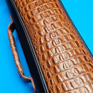Castillo 3×5 Zip Top Black Leather/Cognac Embossed Gator - Image 7