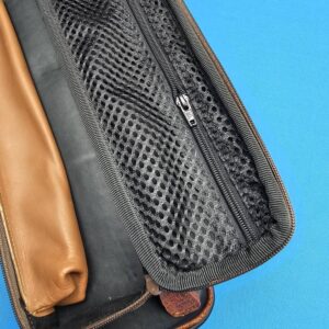 Castillo 4x8 Black Leather w/ Cognac Embossed Ostrich - Image 10