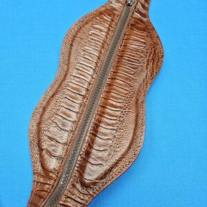 Castillo 4x8 Black Leather w/ Cognac Embossed Ostrich - Image 13