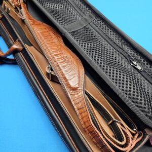 Castillo 4x8 Black Leather w/ Cognac Embossed Ostrich - Image 17