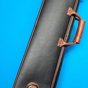 Castillo 4x8 Black Leather w/ Cognac Embossed Ostrich - Image 18