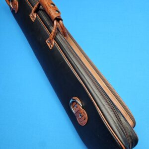 Castillo 4x8 Black Leather w/ Cognac Embossed Ostrich - Image 24