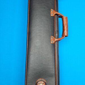 Castillo 4x8 Black Leather w/ Cognac Embossed Ostrich - Image 3