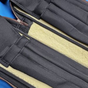 Castillo 4x8 Black Leather w/ Cognac Embossed Ostrich - Image 7