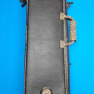 Castillo 6×12 Chocolate Brown Leather & Sand Bullhide