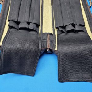 Castillo 6×12 Chocolate Brown Leather & Sand Bullhide - Image 12