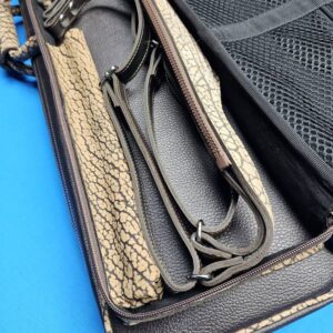 Castillo 6×12 Chocolate Brown Leather & Sand Bullhide - Image 16