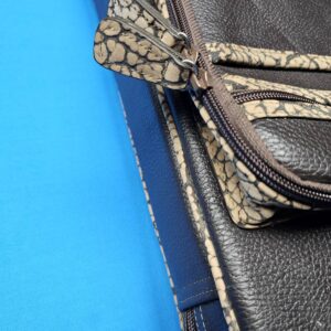 Castillo 6×12 Chocolate Brown Leather & Sand Bullhide - Image 23