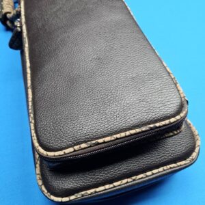 Castillo 6×12 Chocolate Brown Leather & Sand Bullhide - Image 26