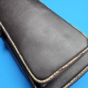 Castillo 6×12 Chocolate Brown Leather & Sand Bullhide - Image 28