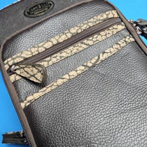 Castillo 6×12 Chocolate Brown Leather & Sand Bullhide - Image 31