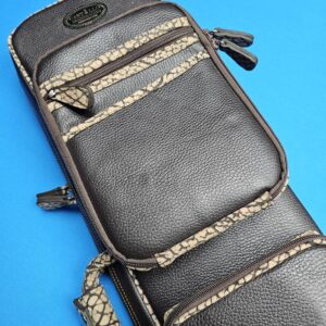 Castillo 6×12 Chocolate Brown Leather & Sand Bullhide - Image 33