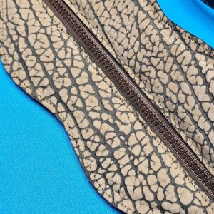 Castillo 6×12 Chocolate Brown Leather & Sand Bullhide - Image 6