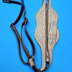 Castillo 6×12 Brown Nubuck Leather & Sand Bullhide - Image 10