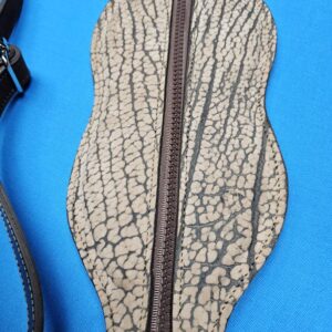 Castillo 6×12 Brown Nubuck Leather & Sand Bullhide - Image 6