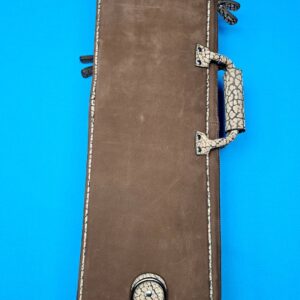 Castillo 6×12 Brown Nubuck Leather & Sand Bullhide - Image 8