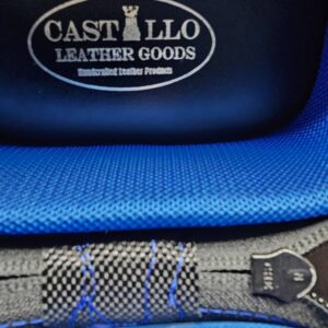 Castillo 3×5 Black Nylon Duro Case w/ Blue Stitching - Image 7
