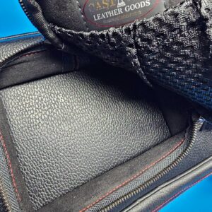 Castillo 6x12 Black Leather & Red Stitching - Image 15