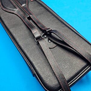 Castillo 6x12 Black Leather & Red Stitching - Image 16