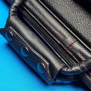 Castillo 6x12 Black Leather & Red Stitching - Image 18