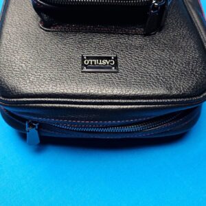 Castillo 6x12 Black Leather & Red Stitching - Image 19