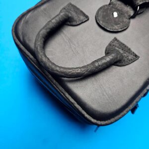 Castillo 6×12 Black Leather w/ Bullhide Pockets & Accents - Image 15